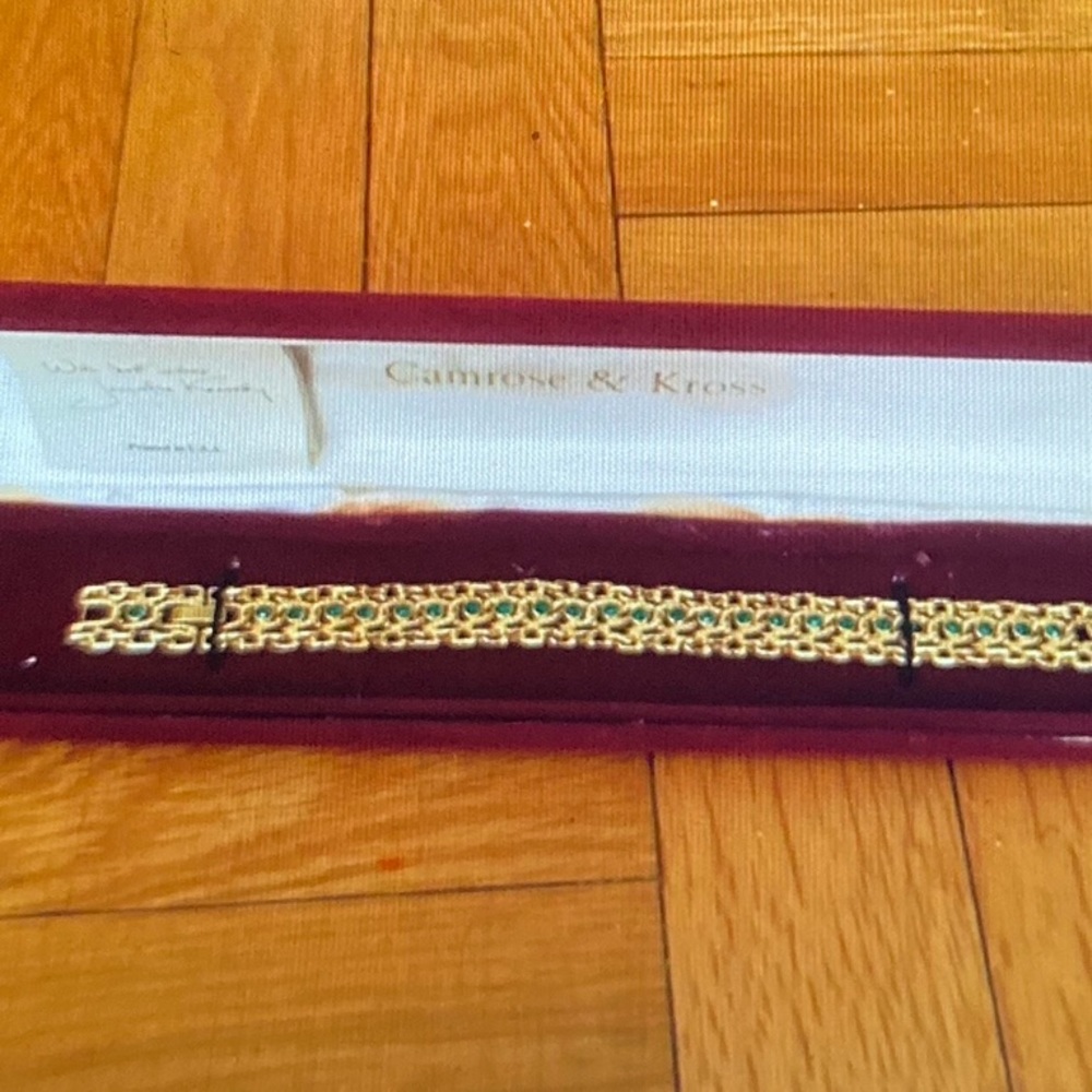 Jaqueline Kennedy gold plated Swarovski Crystal -